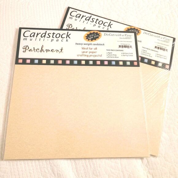 12 x 12 Parchment Paper Multi Pack DieCuts with a View - 2 Packs Sealed 36 pages - Picture 3 of 4